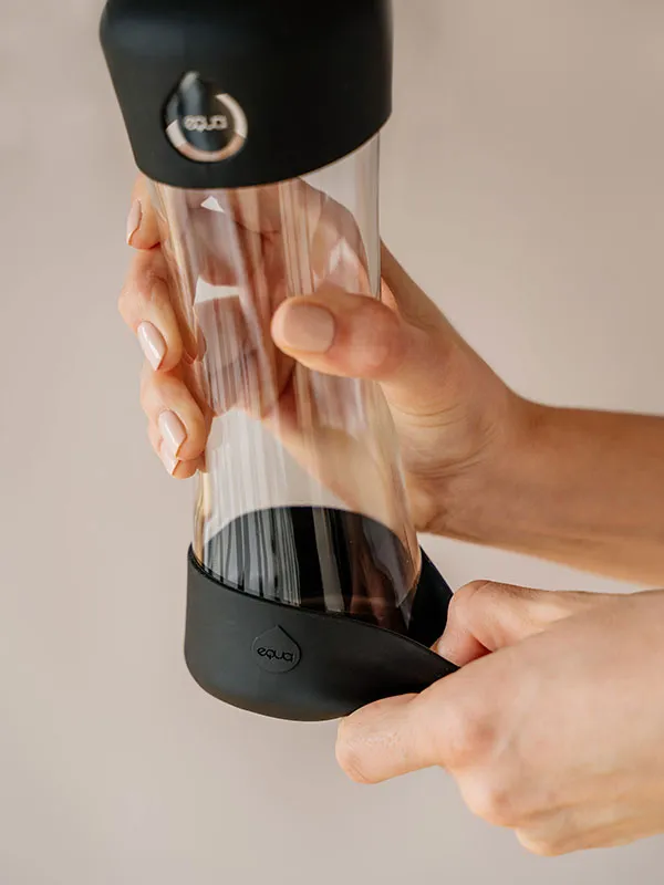 Active Black Glass Bottle