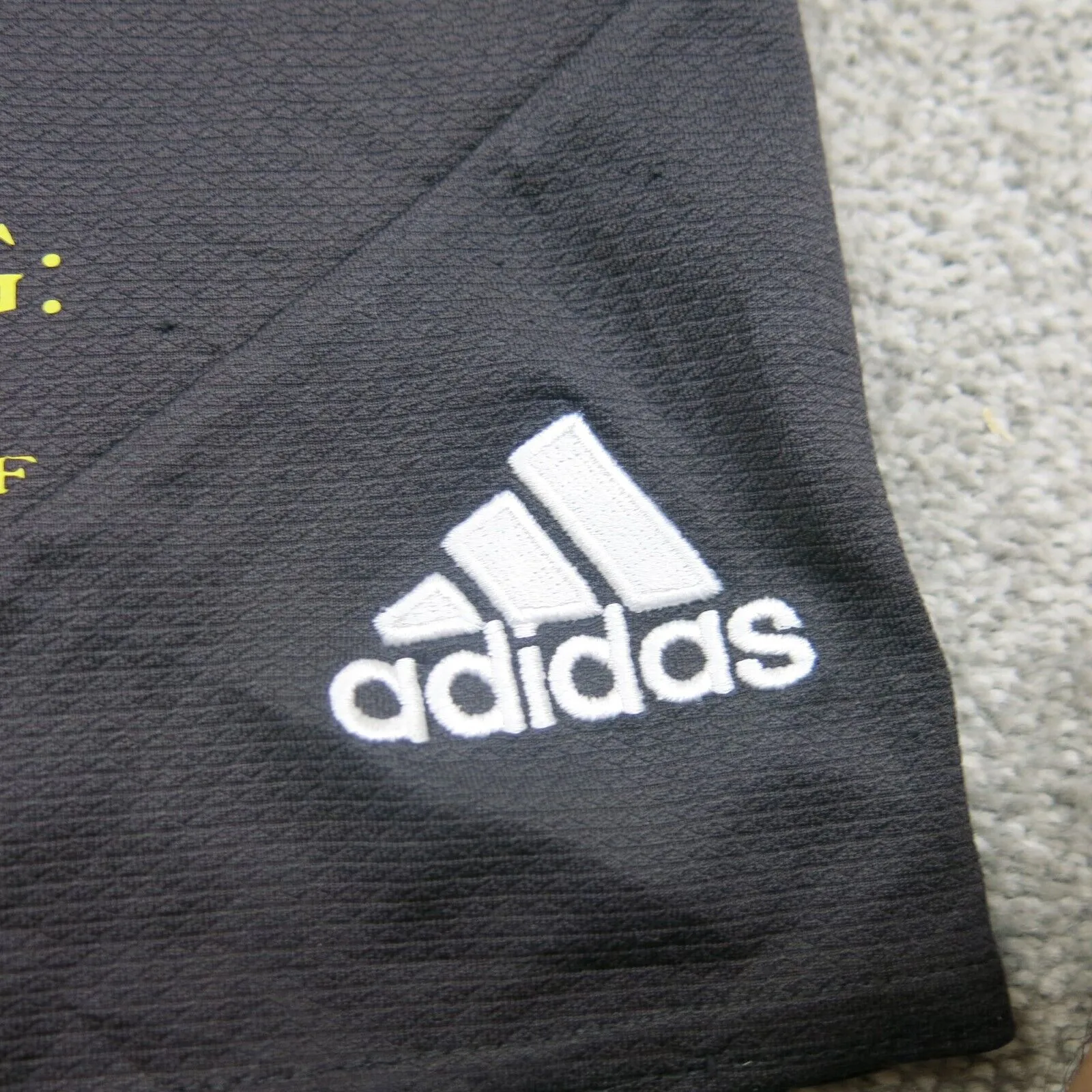 Adidas Athletics Shorts Boys Large Black Mid Rise Hot Cross Training Shorts