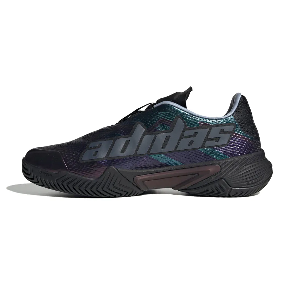 Adidas Barricade Tennis Shoes (Mens) - Core Black/Cloud White/Blue Dawn