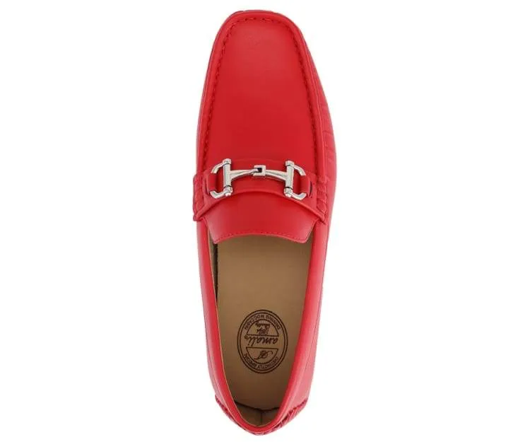 Amali Trentino Luxury Slip On Loafers Men’s Red