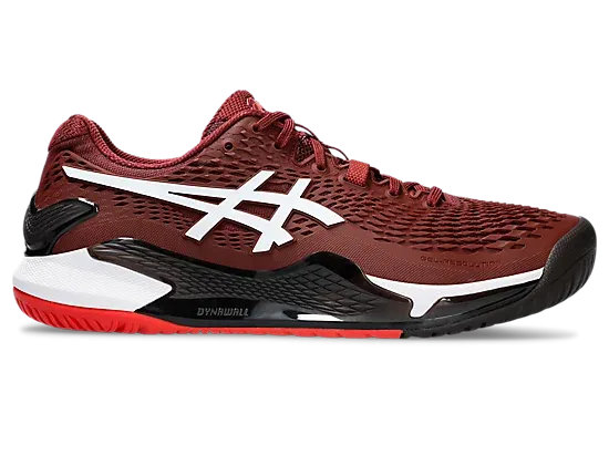 Asics Gel-Resolution 9 Antique Red/White Men's tennis shoes