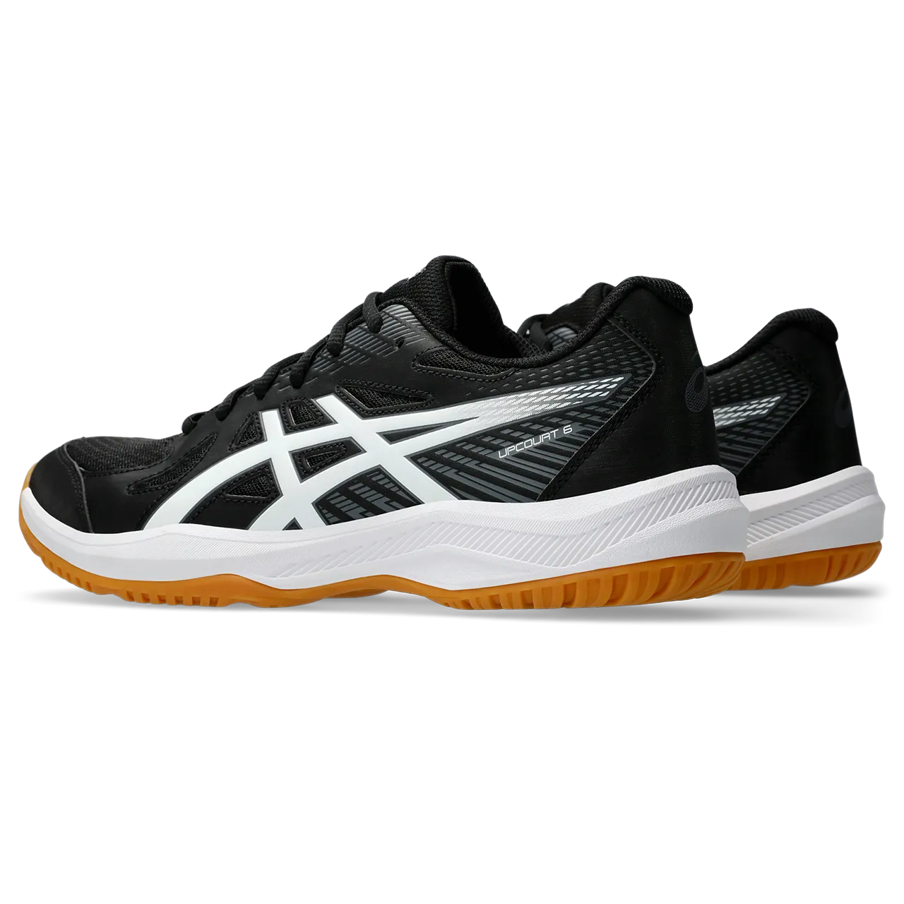 Asics Men's Upcourt 6 Indoor Court Shoes Black White SS25