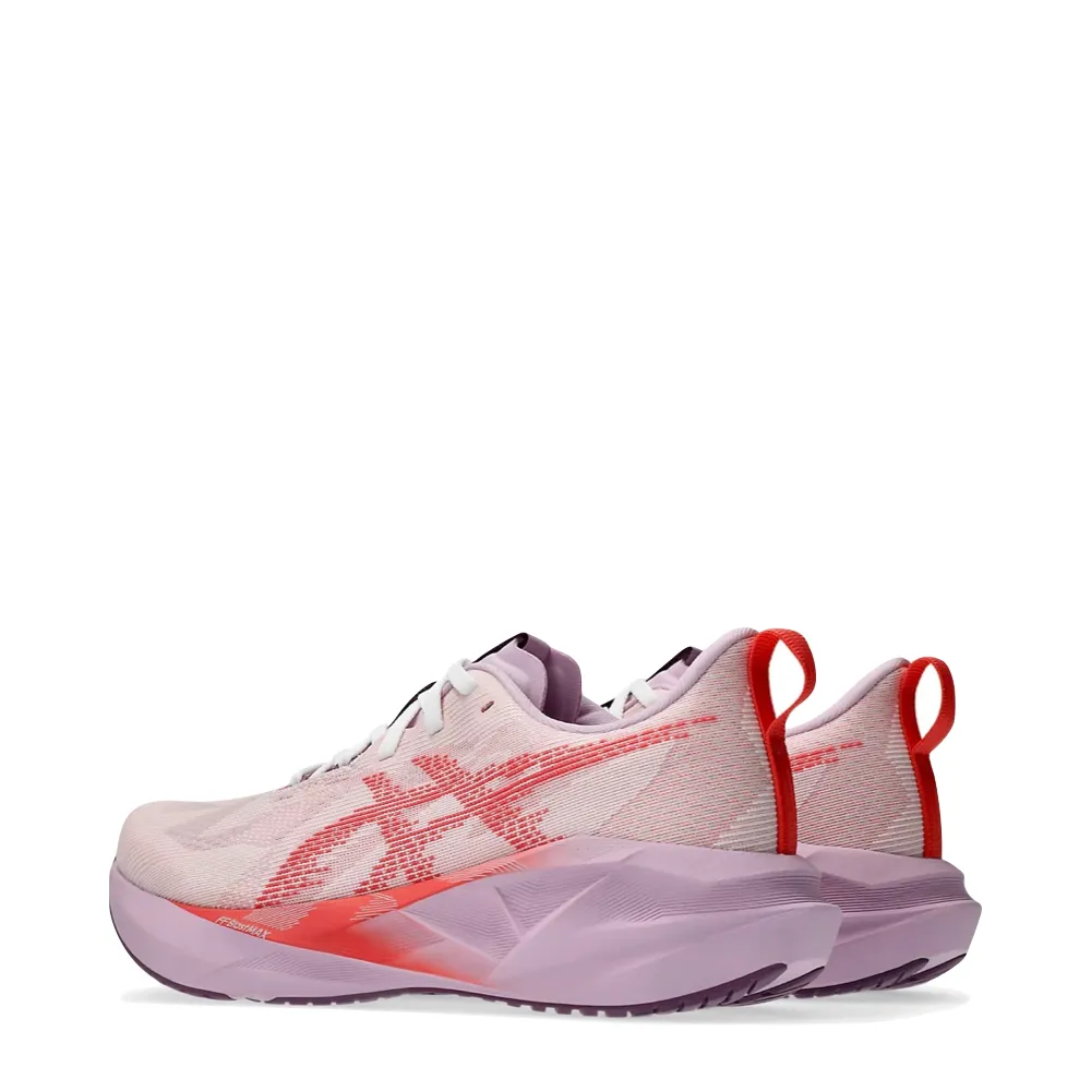 Asics Women's Novablast 5 Sneaker in White/Coral