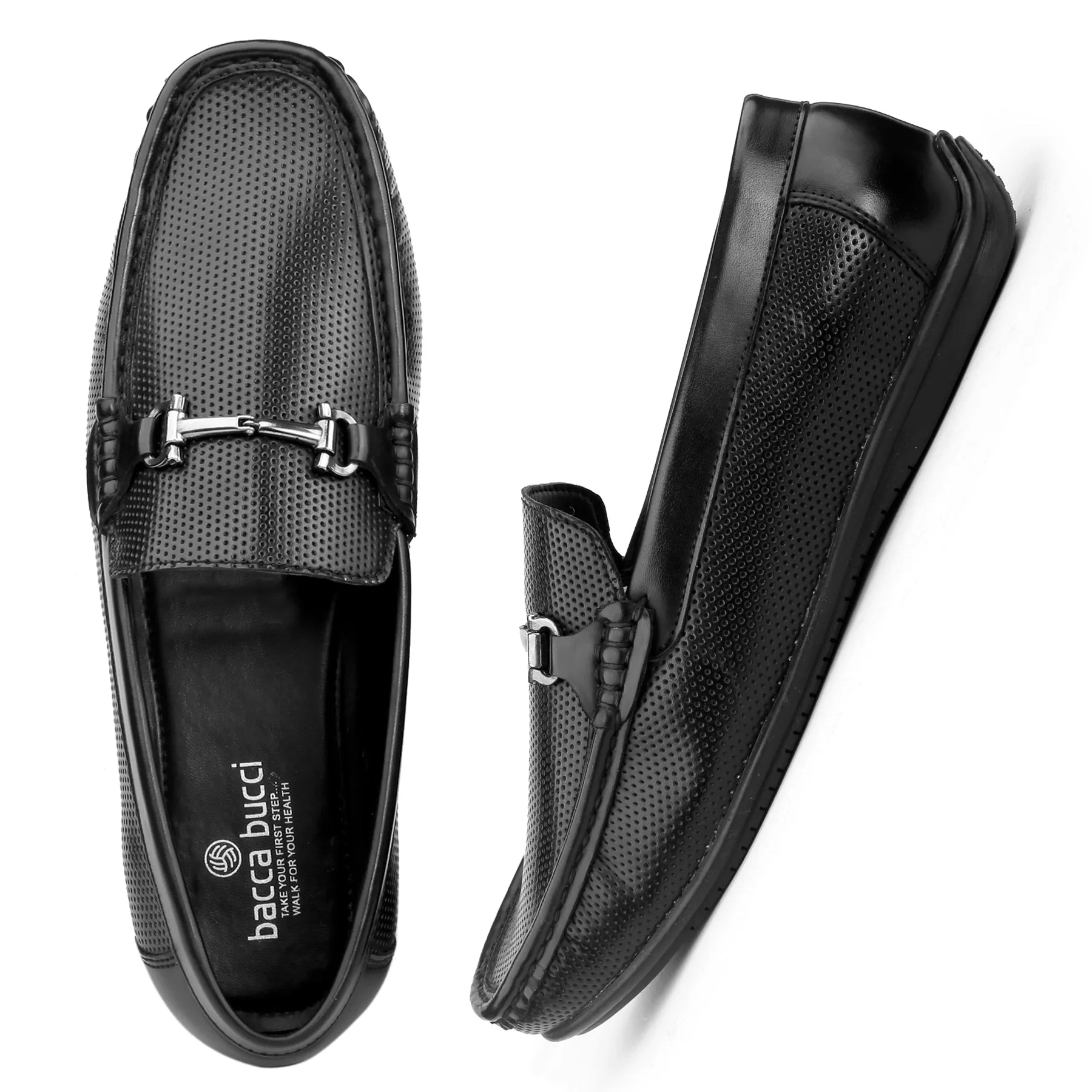 Bacca Bucci PARIS Loafers Moccasins Shoes for Men with Elegant Buckle