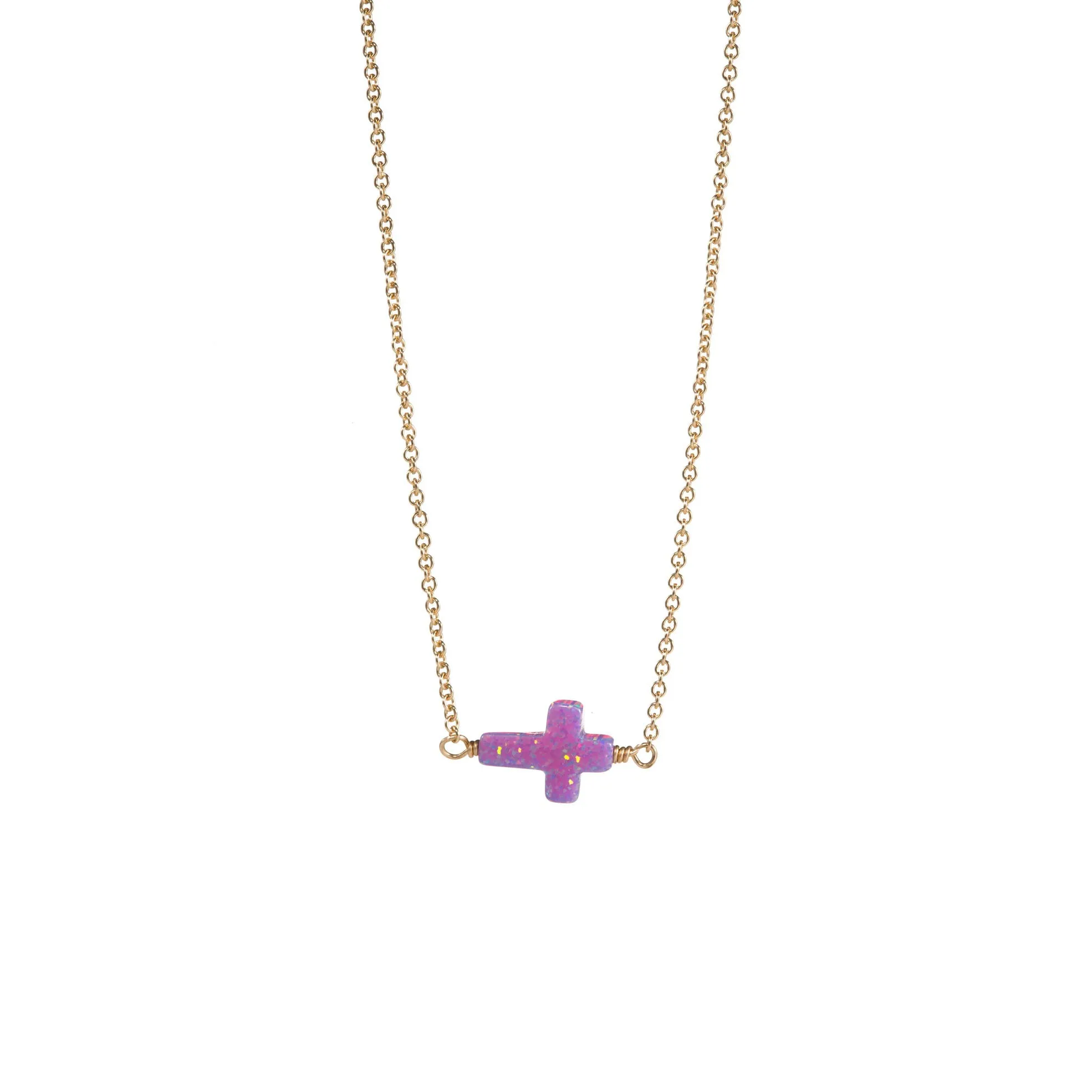 bara boheme | Small "CROSS" Opal Choker