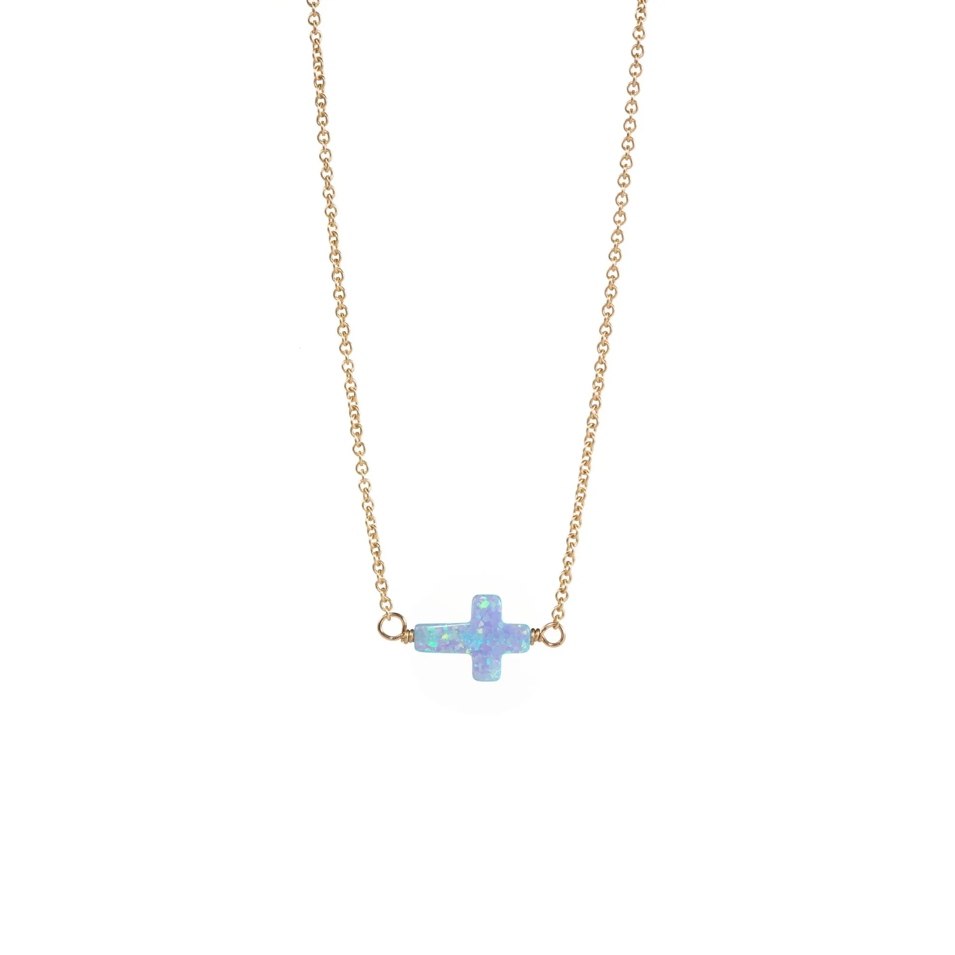 bara boheme | Small "CROSS" Opal Choker