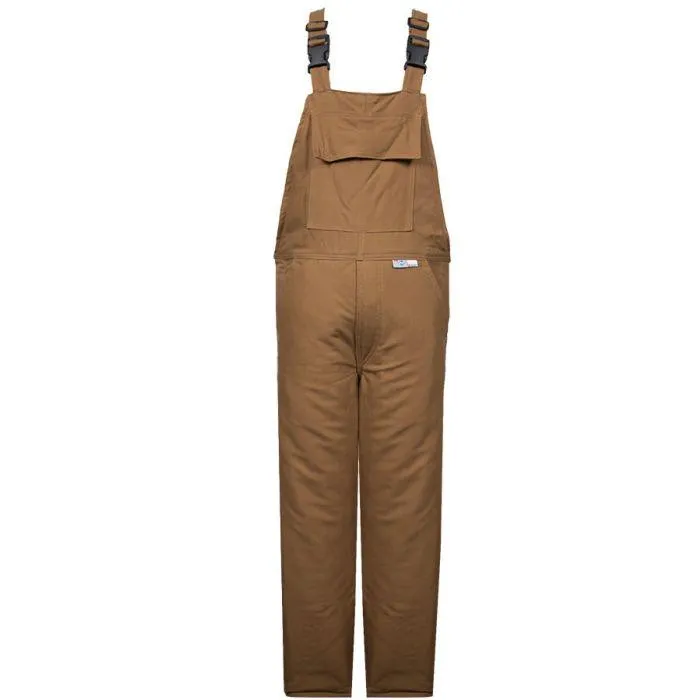 Bib Overalls - Flash Fire and Arc Flash Resistant, Water Repellent, Quilted Liner, Zipper on Both Legs - National Safety Apparel