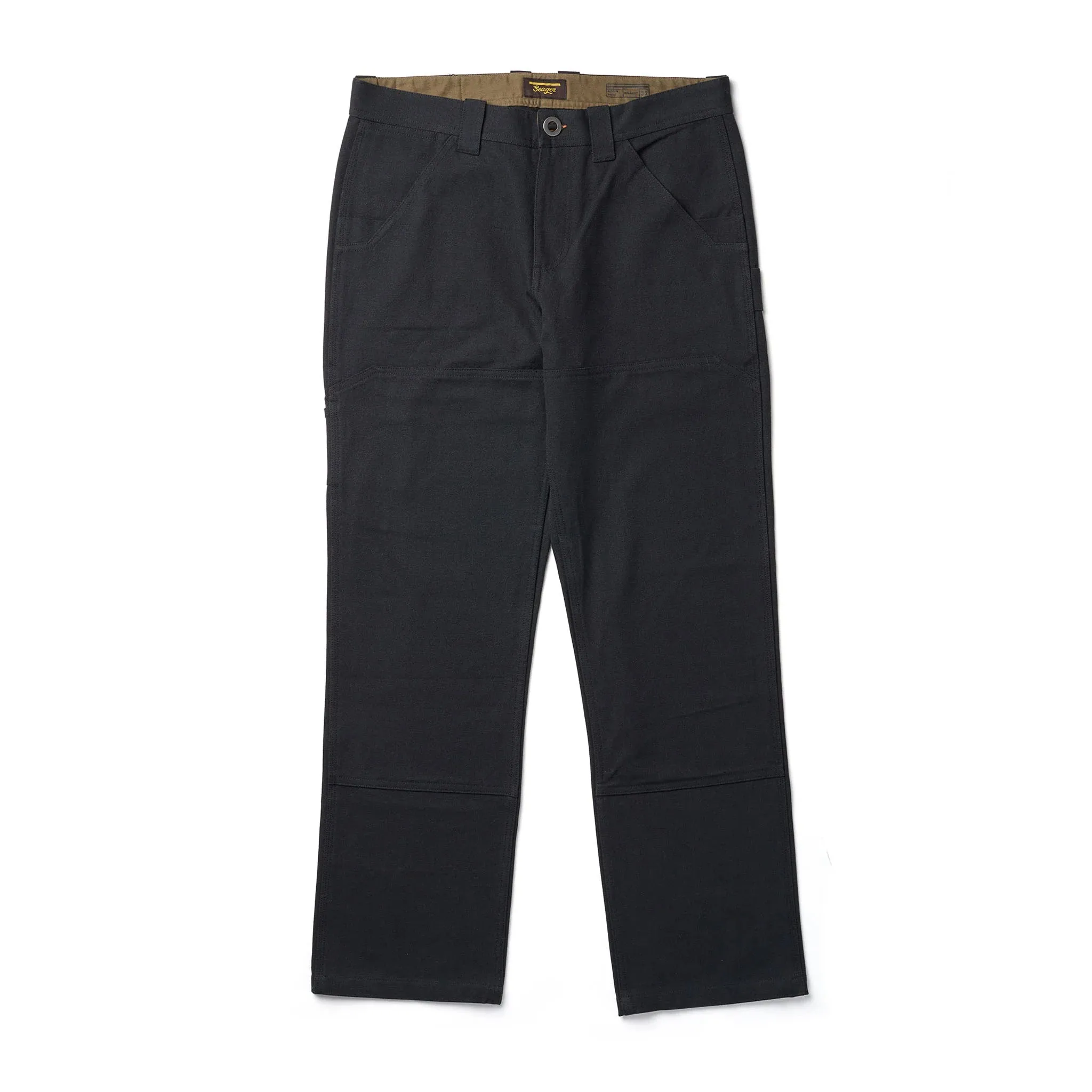 Bison Double Knee Canvas Pant | Black | Seager Co.