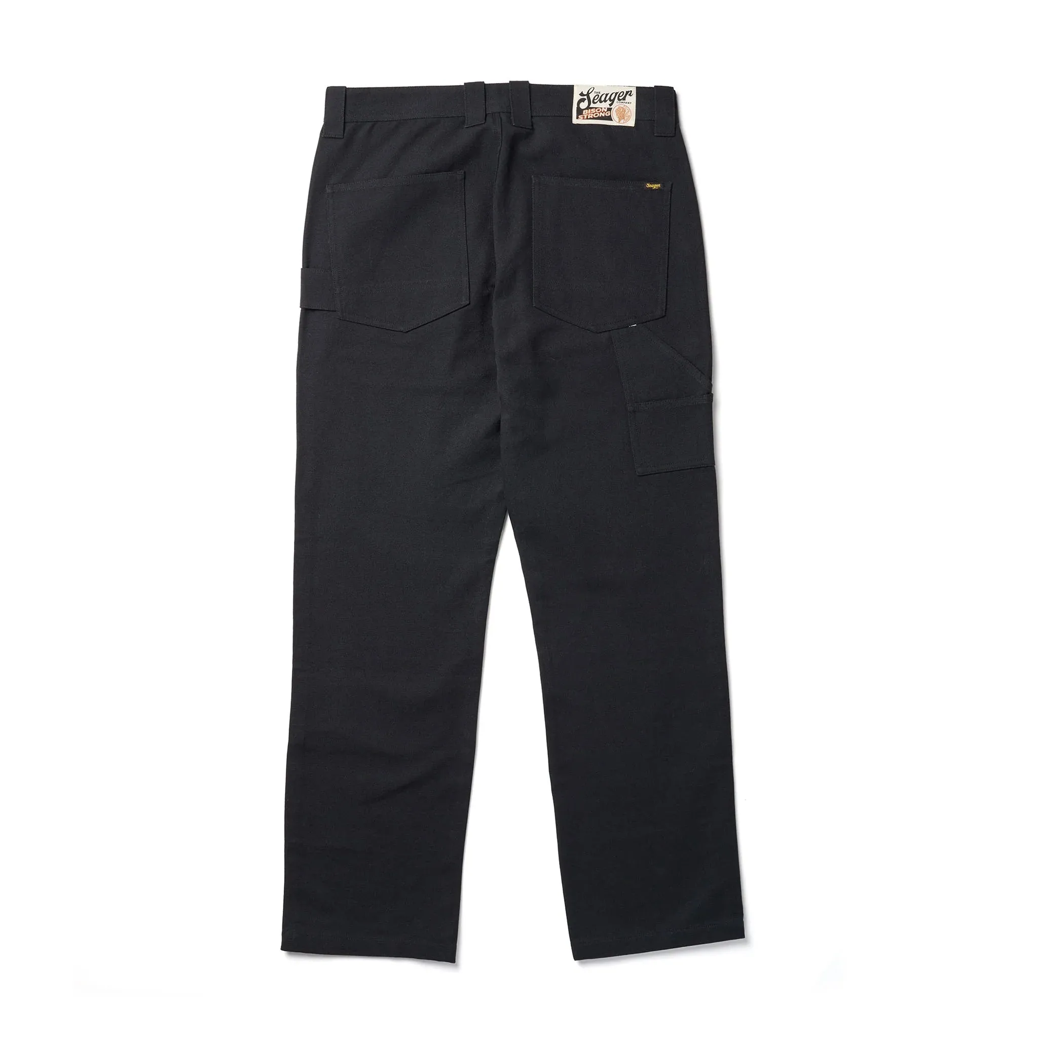 Bison Double Knee Canvas Pant | Black | Seager Co.