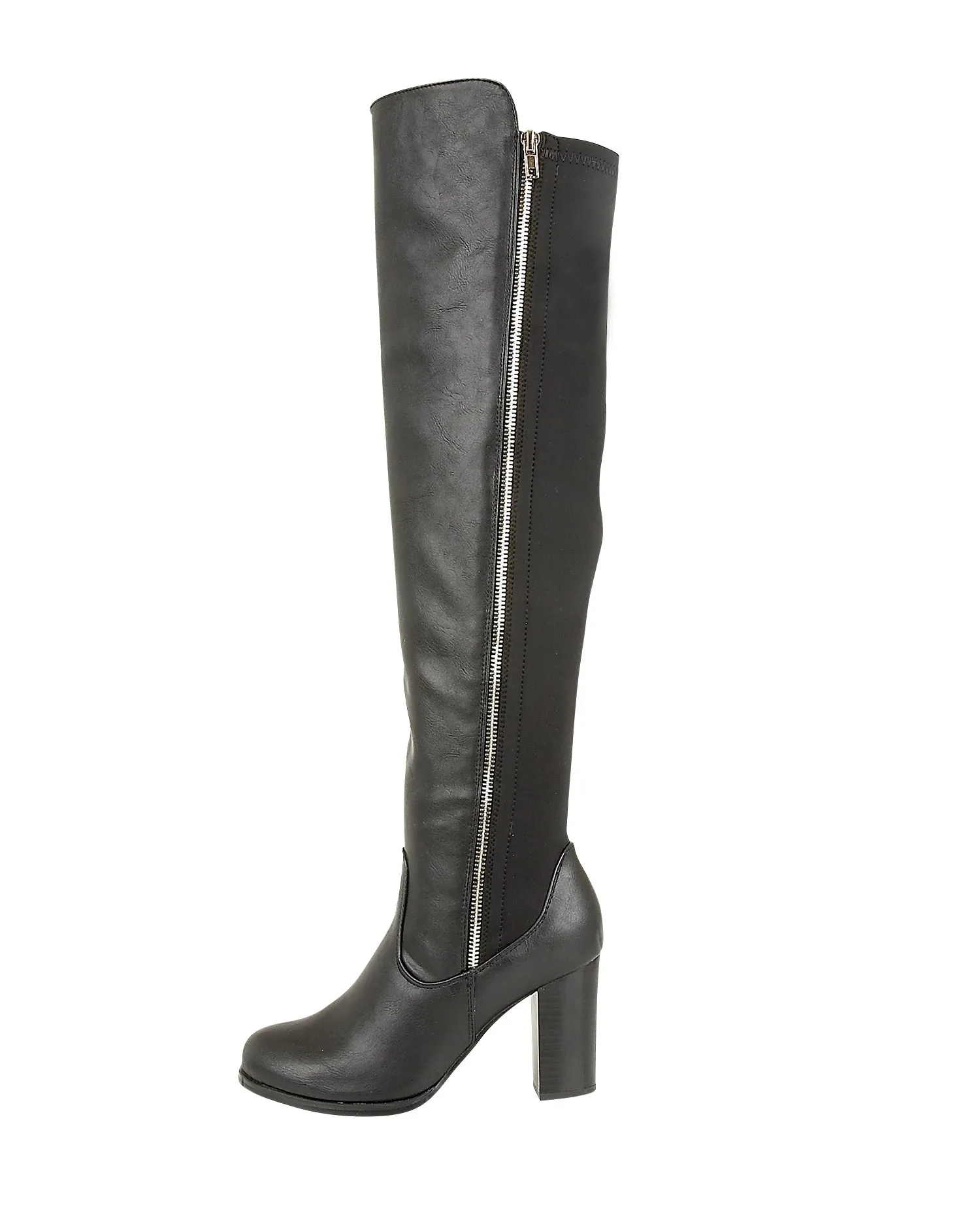 Black Pu Boots