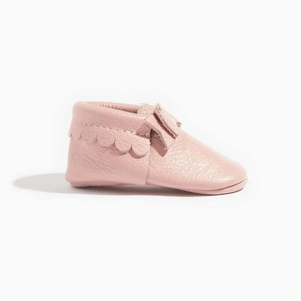 Blush Bow Baby Shoe