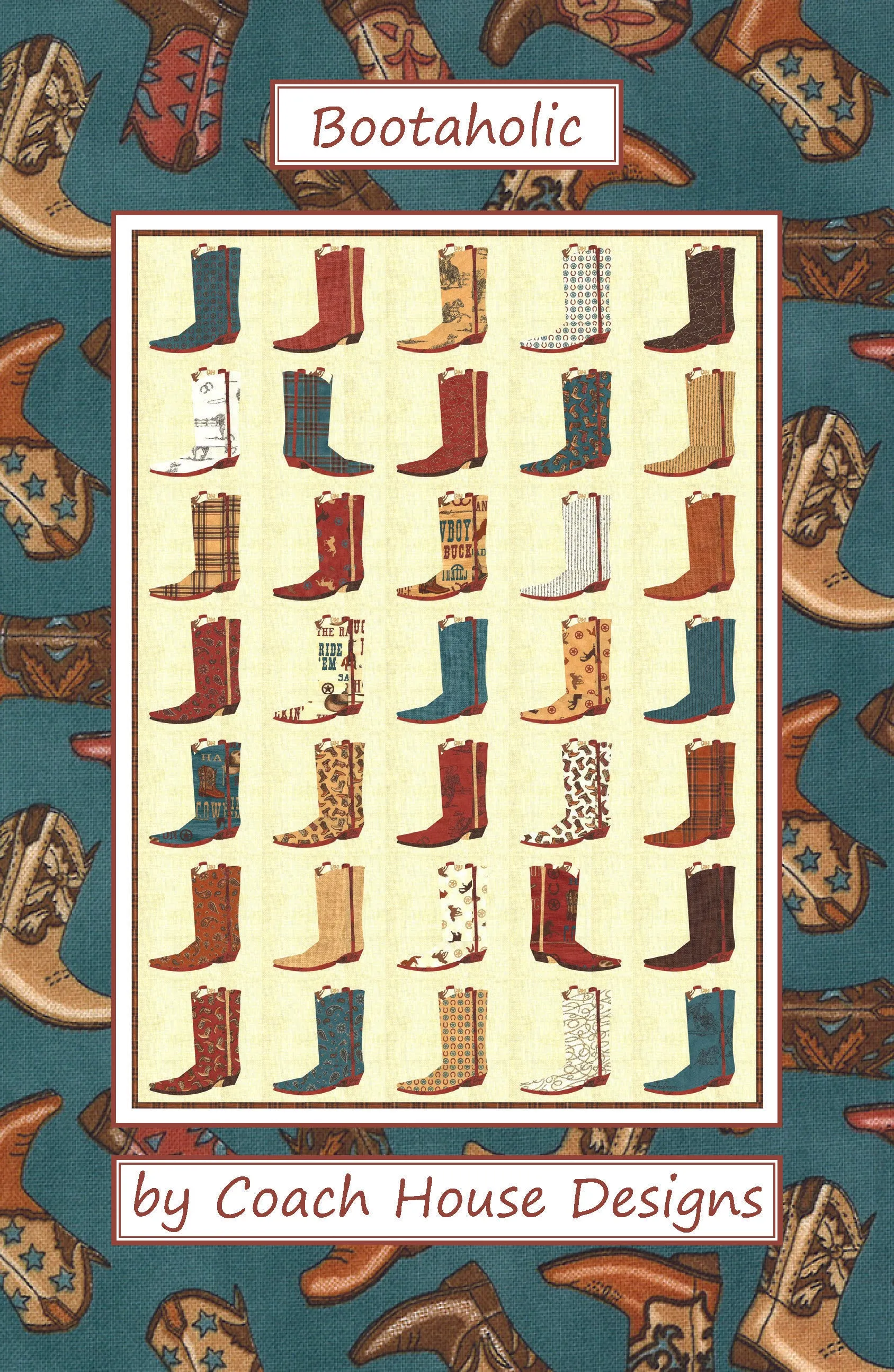 Bootaholic Downloadable PDF Quilt Pattern