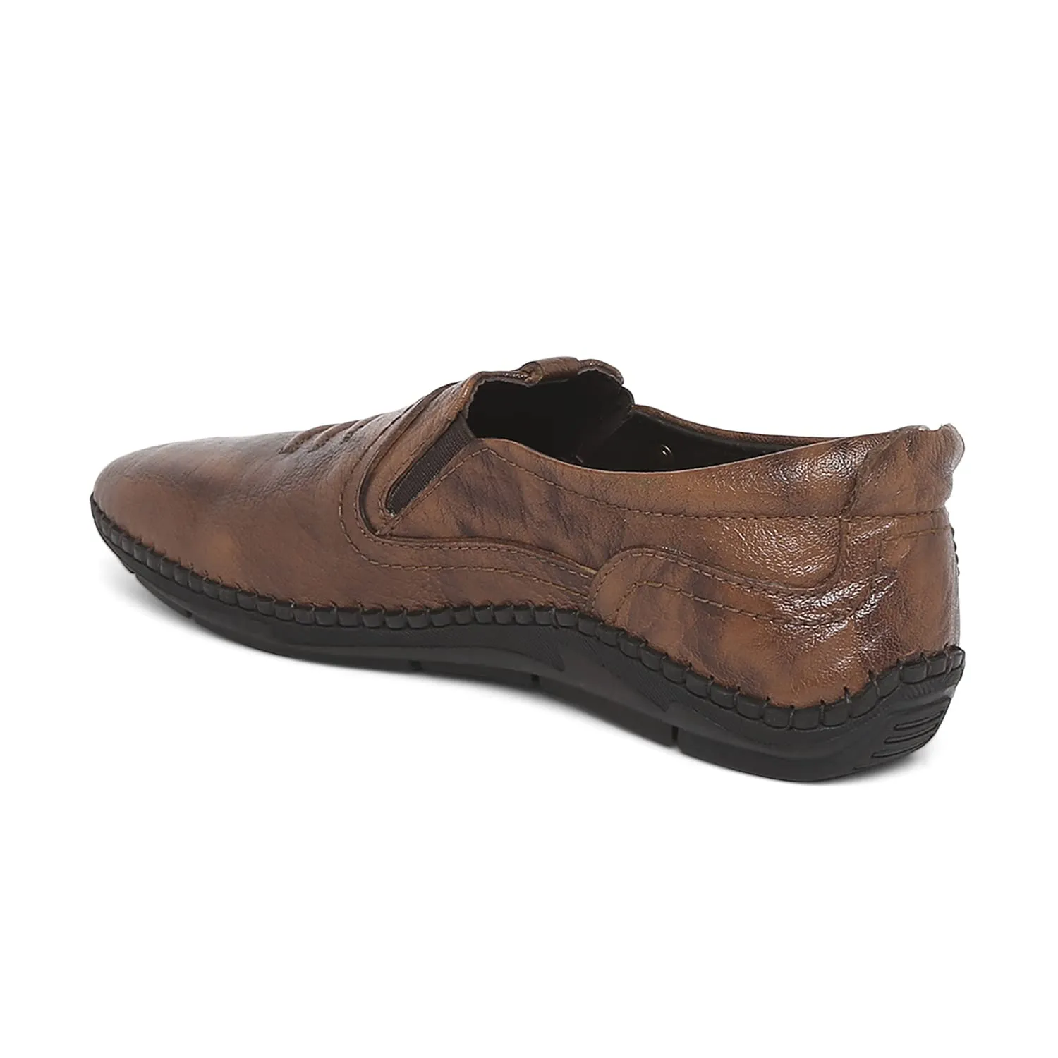 Buckaroo: Andy Fine Mild Natural Leather Tan Casual Shoes for Mens