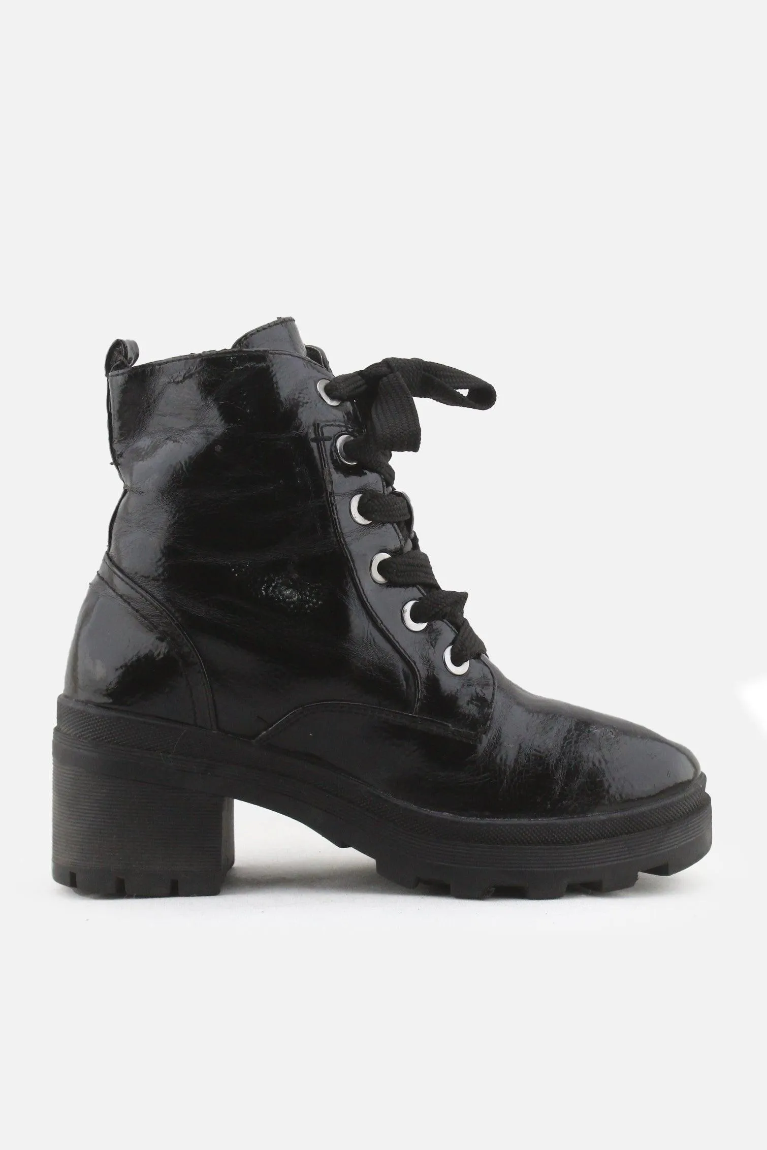 Buggati Zipper Laces Block Ankle Boots | 100% Synthetic Leather