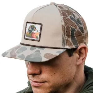 BURLEBO WOOD DUCK STAMP CAMO HAT - CDSCC