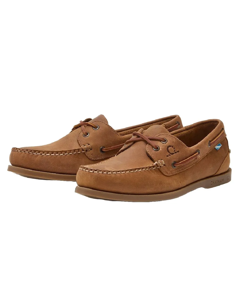 Chatham Mens The Deck II G2 Premium Leather Boat Shoes