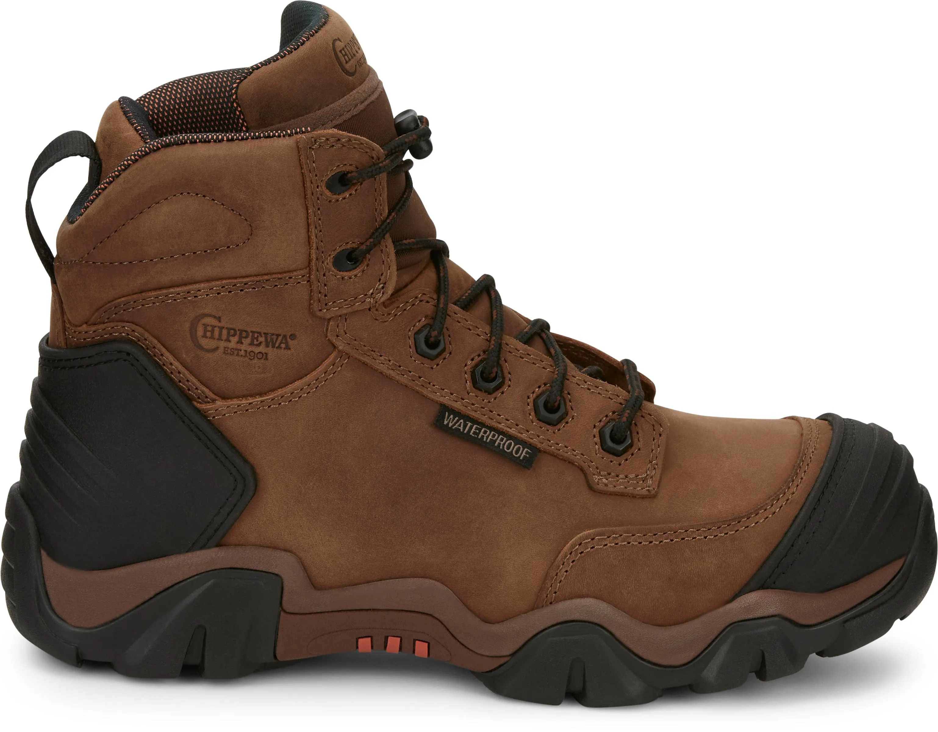 Chippewa Men's Cross Terrain Brown Waterproof Nano Composite Toe Work Boots AE5003