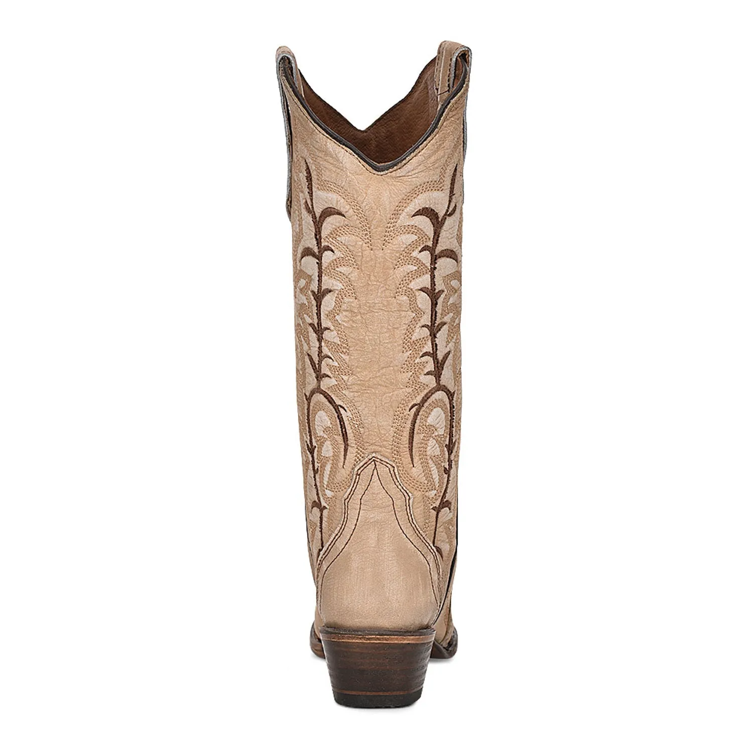 Circle G Womens L5970 Sand Leather Embroidered Western Cowboy Boots