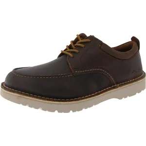 Clarks Mens Eastridge Moc Leather Lace-Up Driving Moccasins