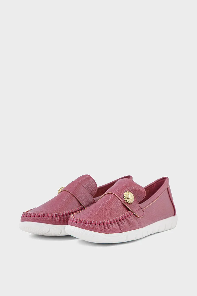 Comfort Moccassin IK7006-Maroon