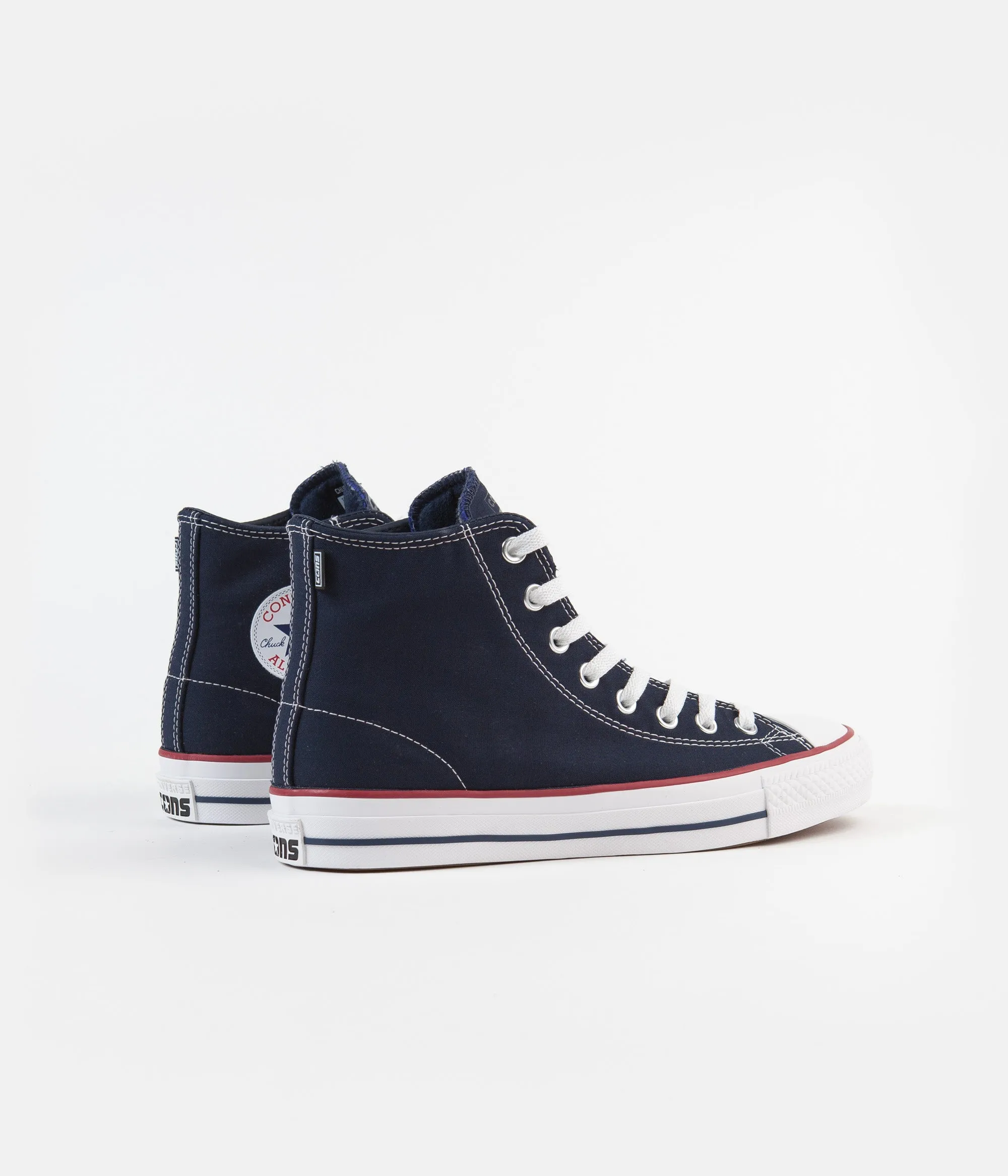 Converse CTAS Pro Hi Archive Print Shoes - Obsidian / White / Enamel Red