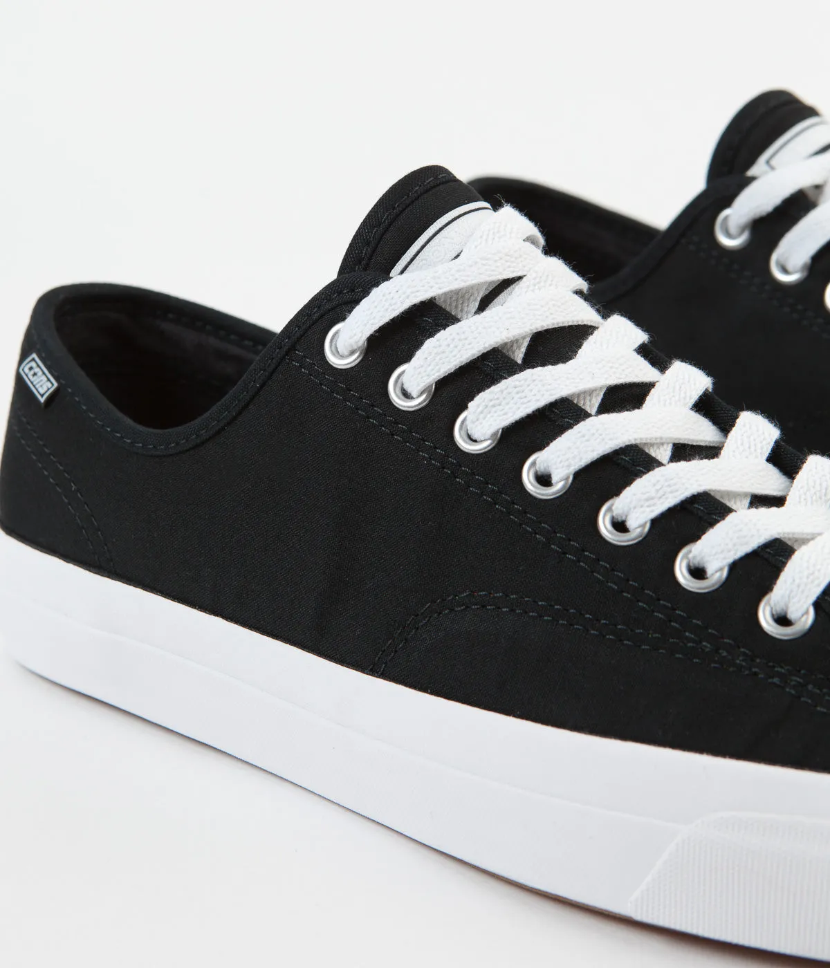 Converse Jack Purcell Pro Ox Archive Print Shoes - Black / White / Black