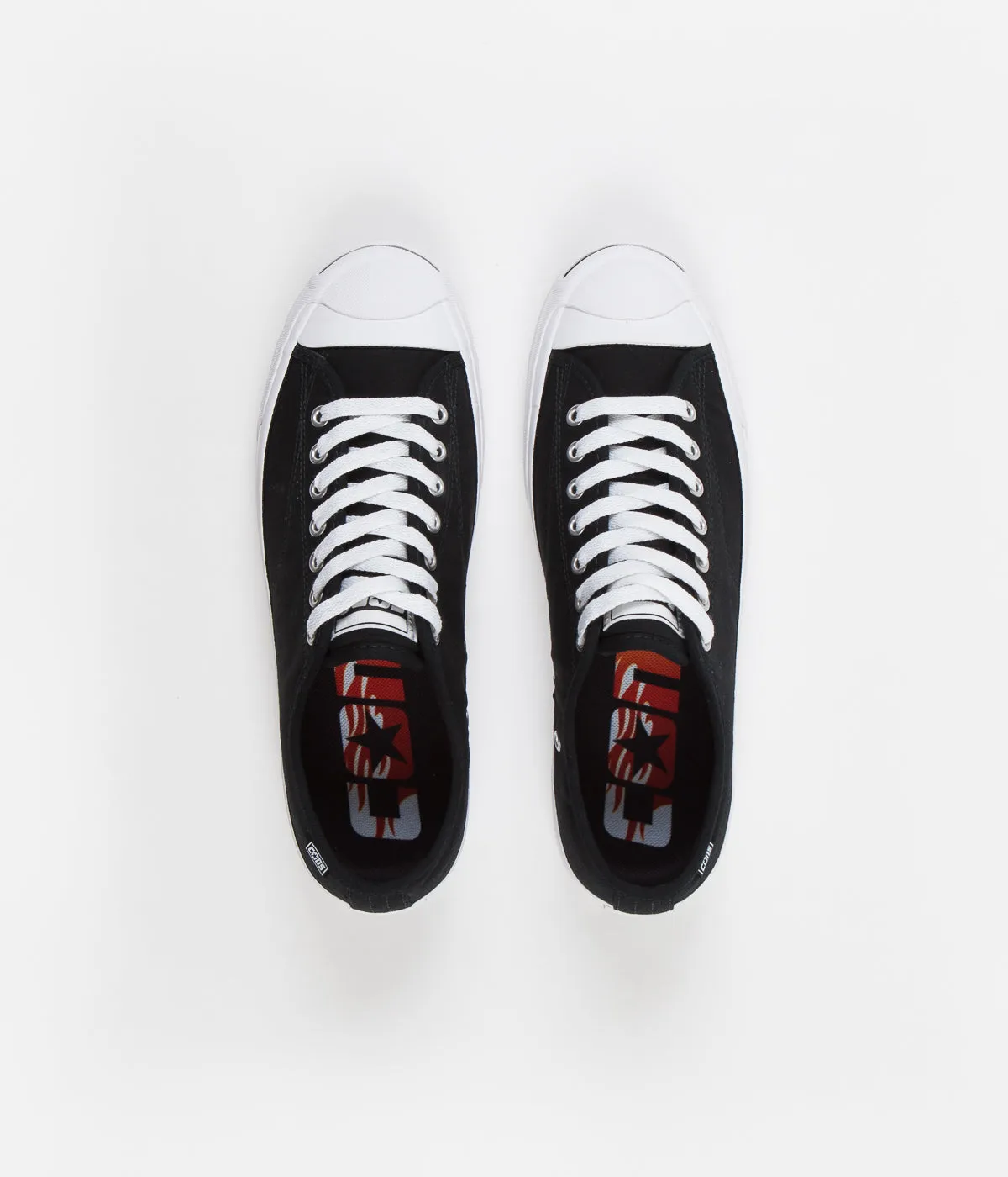 Converse Jack Purcell Pro Ox Archive Print Shoes - Black / White / Black