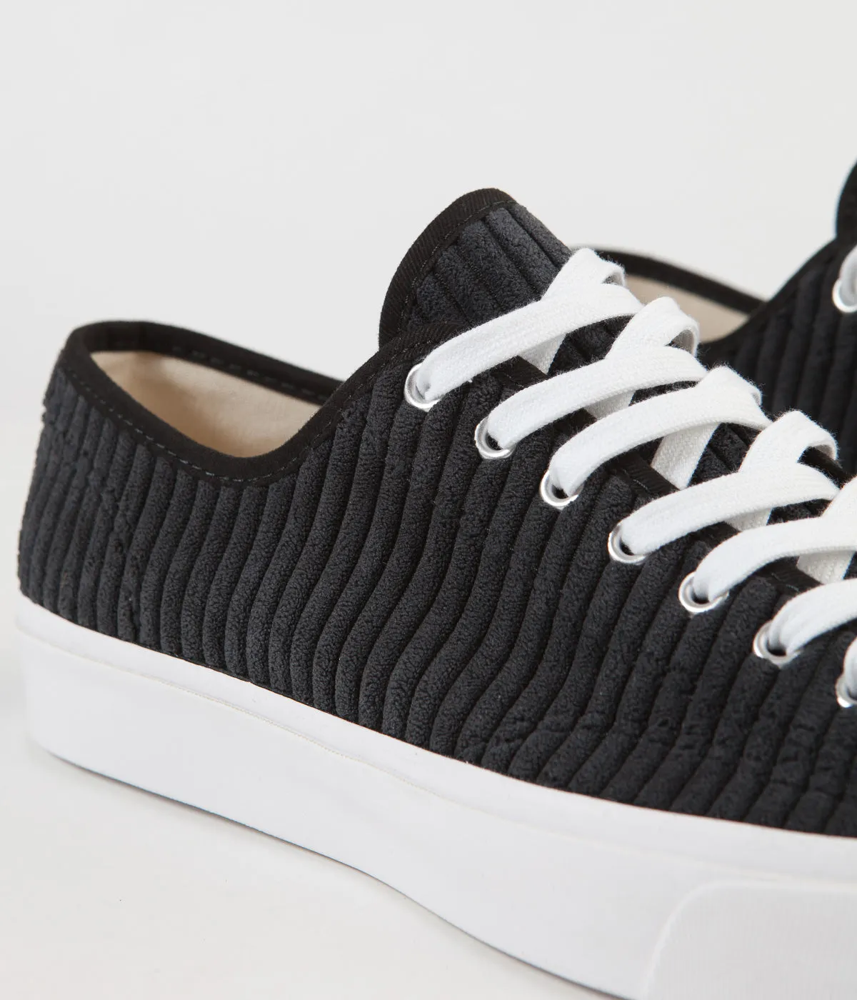 Converse JP Ox Wide Wale Cord Shoes - Black / White / Black