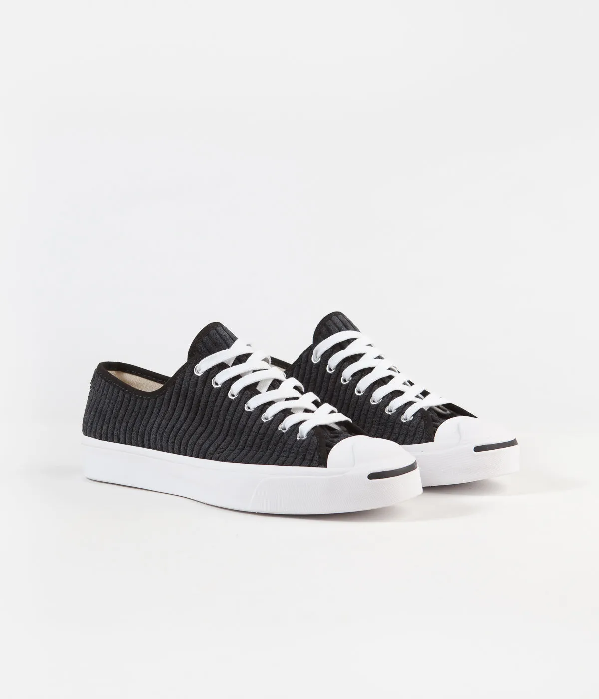 Converse JP Ox Wide Wale Cord Shoes - Black / White / Black