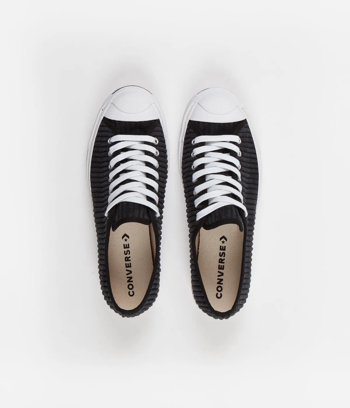 Converse JP Ox Wide Wale Cord Shoes - Black / White / Black