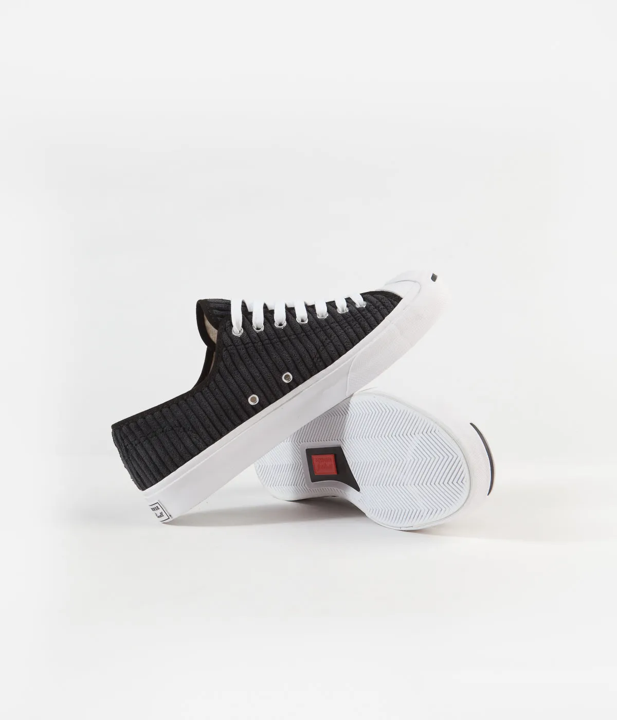 Converse JP Ox Wide Wale Cord Shoes - Black / White / Black