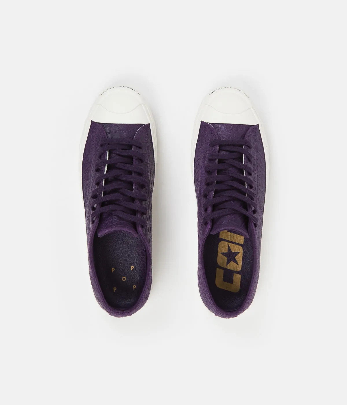 Converse x Pop Trading Company JP Pro Ox Shoes - Purple / Black