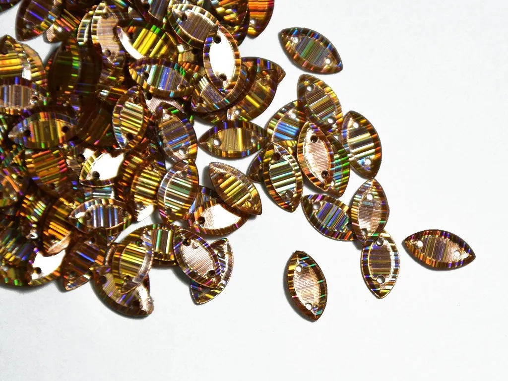 Copper Boat Rainbow Plastic Sequins