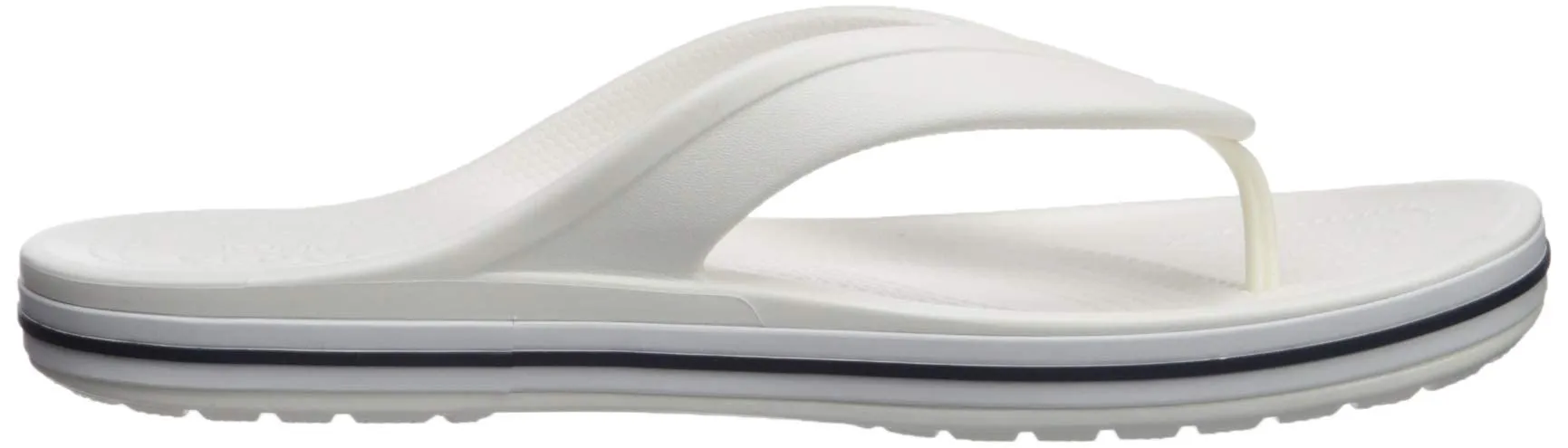 Crocs Bayaband Flip Flop - White/Navy, Size M11/W13