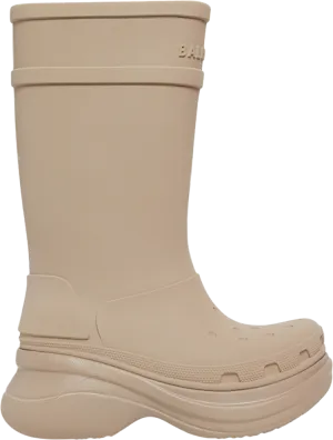 Crocs x Balenciaga Clog Boot 2.0 Beige, brown