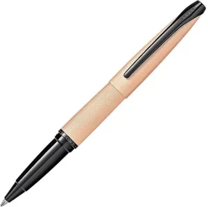 Cross ATX Brushed Rose Gold PVD Diamond Pattern Rollerball Pen