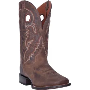 Dan Post Mens Tan Abram 12in Cowboy Boots Leather