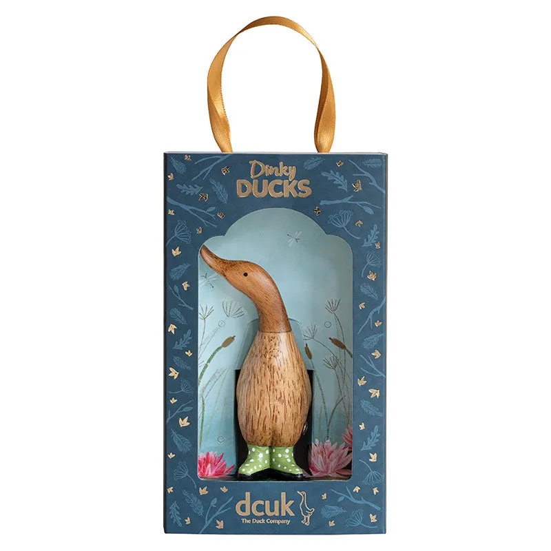 DCUK Dinky Duck with Spotty Welly - Green 10305