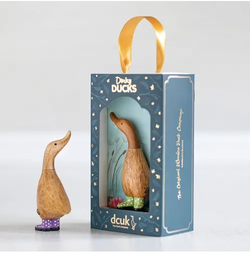 DCUK Dinky Duck with Spotty Welly - Lt Blue 10302