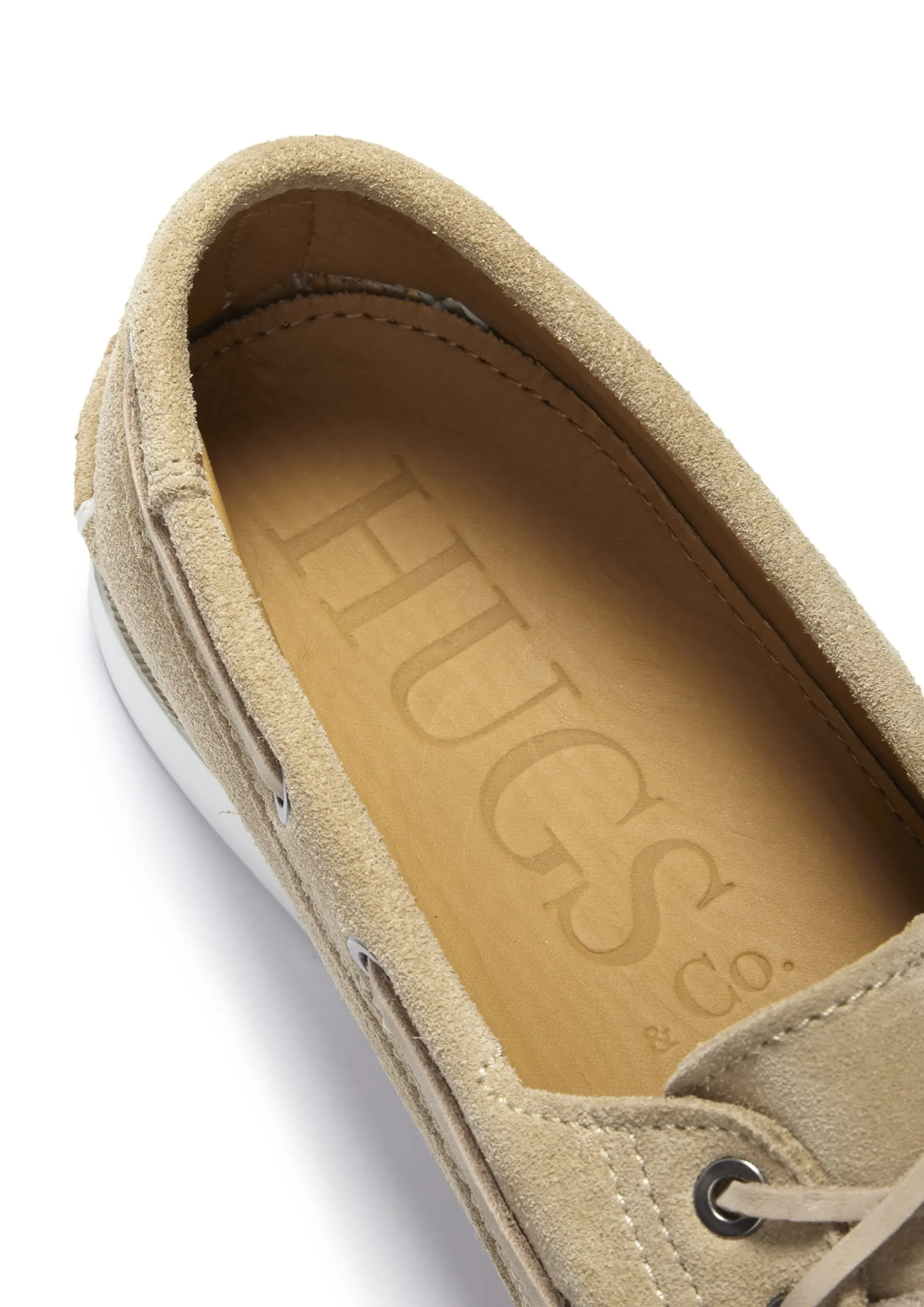 Deck Shoes, taupe suede