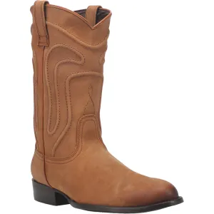 Dingo Mens Montana Cowboy Boots Leather Natural