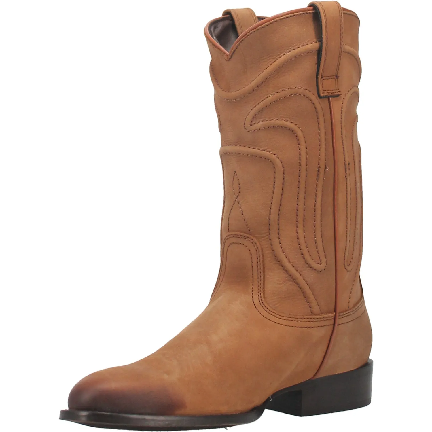 Dingo Mens Montana Cowboy Boots Leather Natural