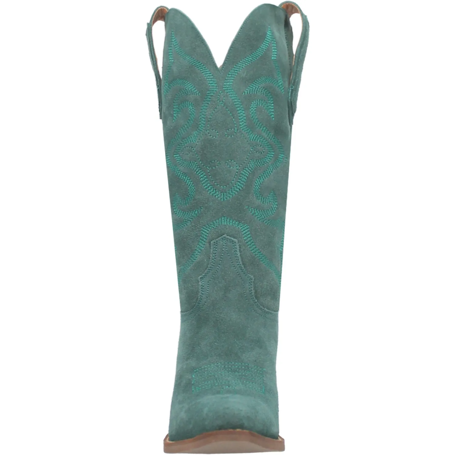 Dingo Womens Out West Cowboy Boots Leather Green