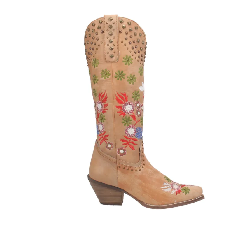 Dingo Women's "POPPY" Leather  Cowgirl Boots