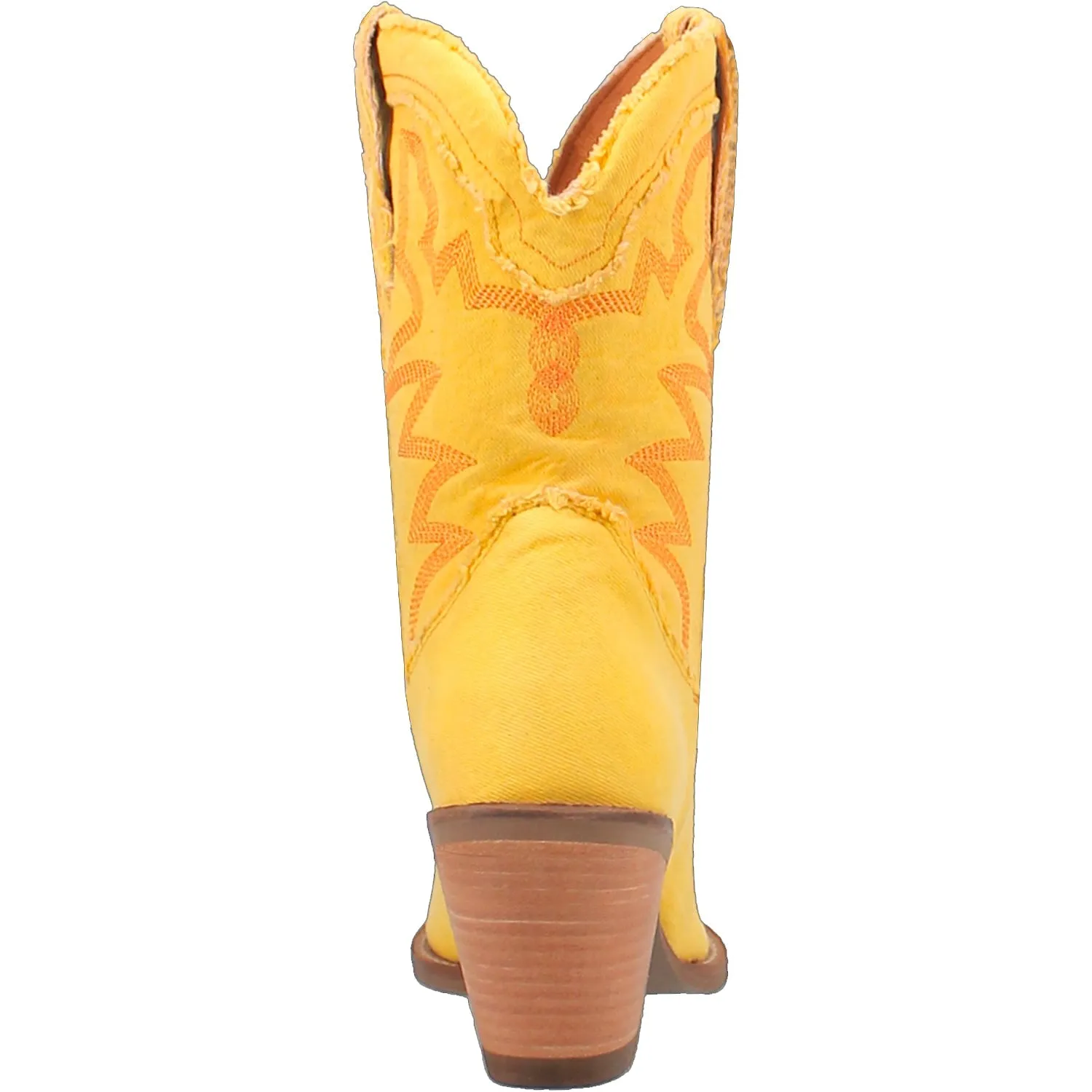 Dingo Womens Yall Need Dolly Yellow Denim Cowboy Boots