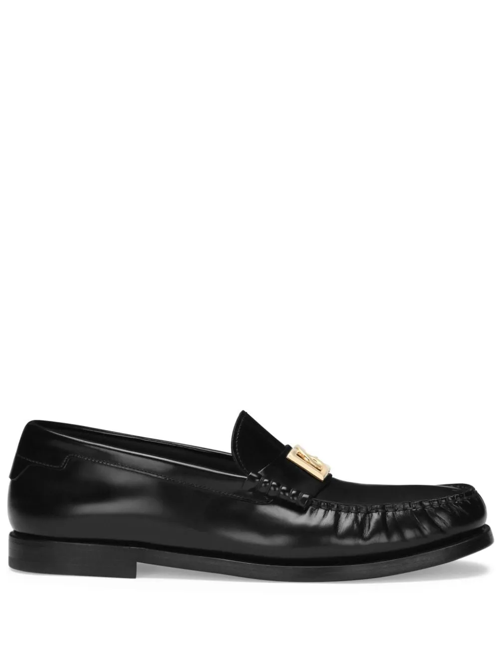 DOLCE & GABBANA Premium Leather Slip-On Moccasins for Men