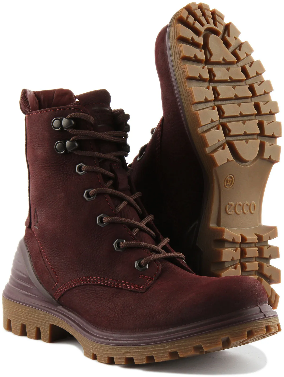 Ecco Tredtray In Burgundy For Women