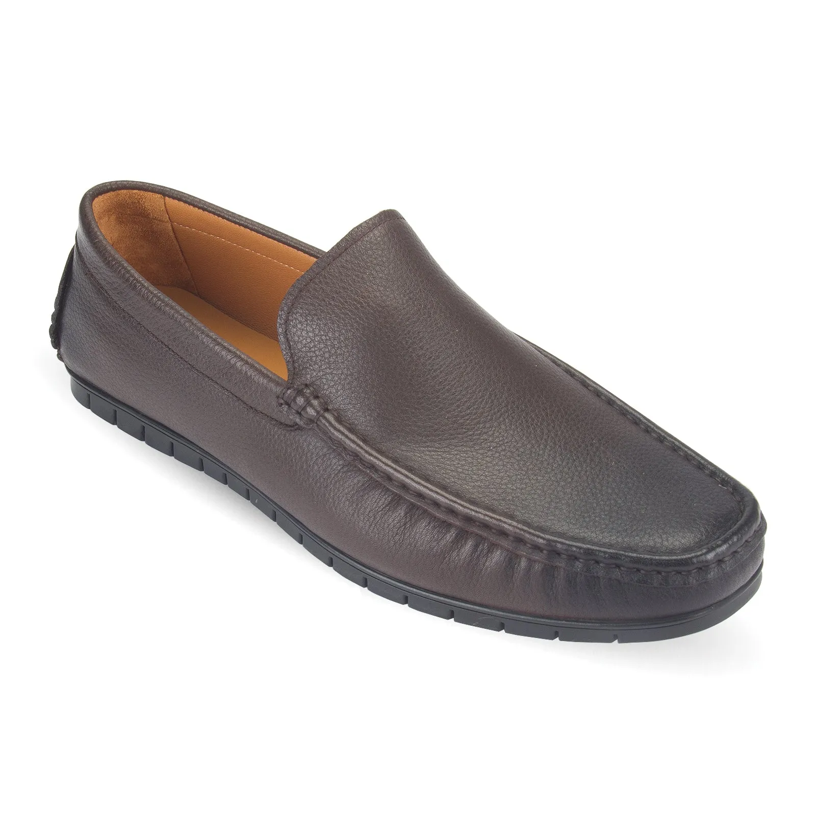 Elias dual-tone fusion leather moccasin