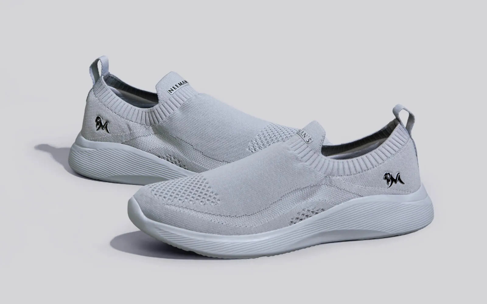 Everyday Basic Slip Ons : Light Grey