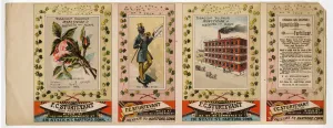 F.C. Sturtevant Insecticide, Tobacco and Sulphur Plant Fertilizer Trade Card, Pamphlet Proof, Black Americana